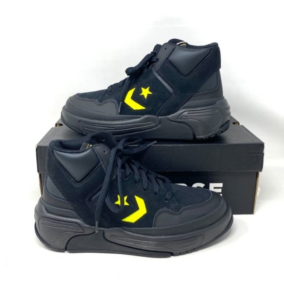 Converse Weapon CX Shoes Women Size Mid Top Black Leather Suede Sneakers A03230C - Picture 3 of 9